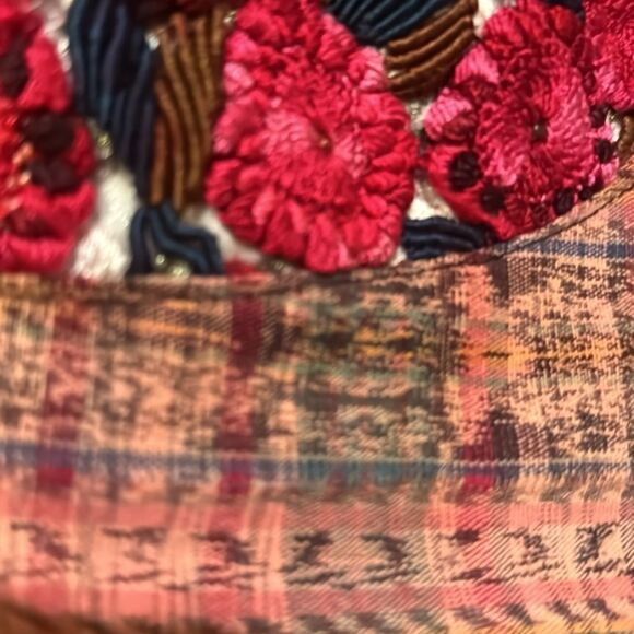 Boho Crocheted Tote Bag Shoulder Bag Beach Tote Overnight Open Inside Zip - Picture 4 of 9